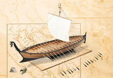 Load image into Gallery viewer, Picenian Monoreme Novilara 550 BC - 1:35 scale