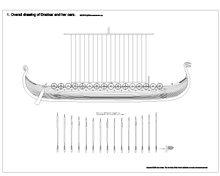 Load image into Gallery viewer, Viking Longship/Drakkar Model Plan 1