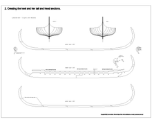Load image into Gallery viewer, Viking Longship/Drakkar Model Plan 2