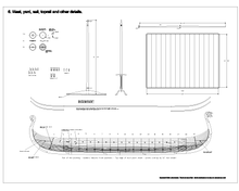 Load image into Gallery viewer, Viking Longship/Drakkar Model Plan 6