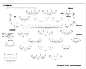 Viking Longship/Drakkar Model Plan 3