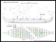 Load image into Gallery viewer, Viking Longship/Drakkar Model Plan 7
