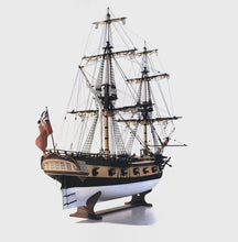 Load image into Gallery viewer, Great Lakes Snow HMS Ontario 1780  - 1:48 scale - Includes 3D-printed bow &amp; stern elements and pre-sewn sails.
